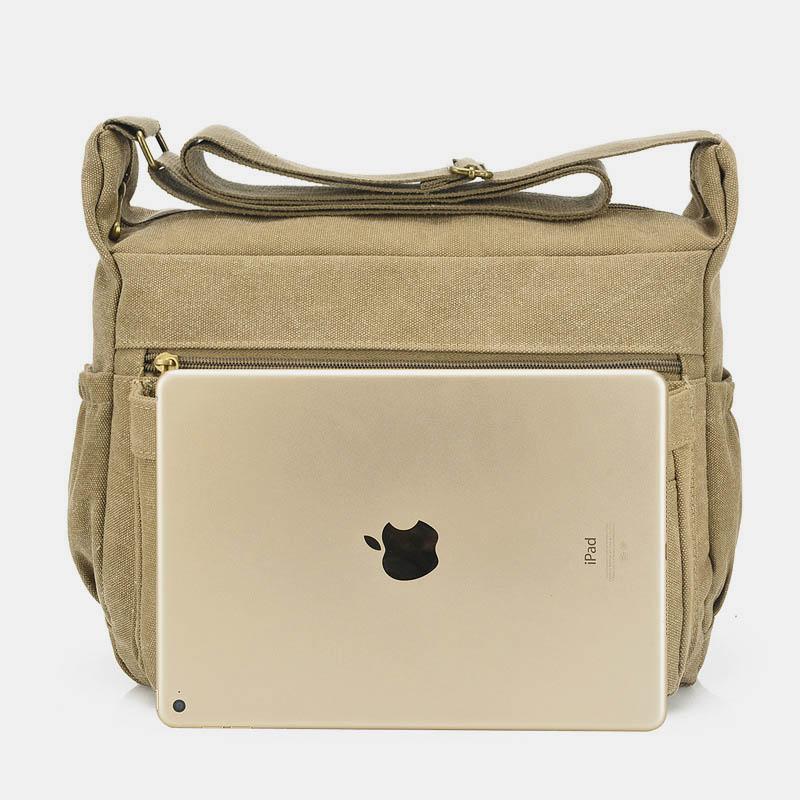 Large Capacity Canvas Casual Shoulder Crossbody Bag
