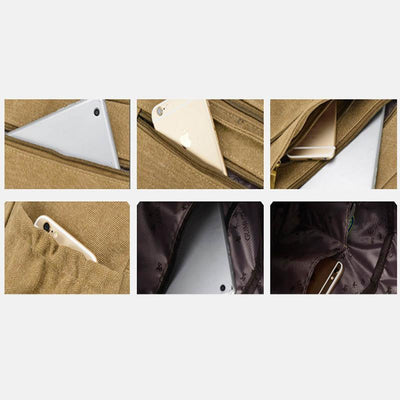 Large Capacity Canvas Casual Shoulder Crossbody Bag