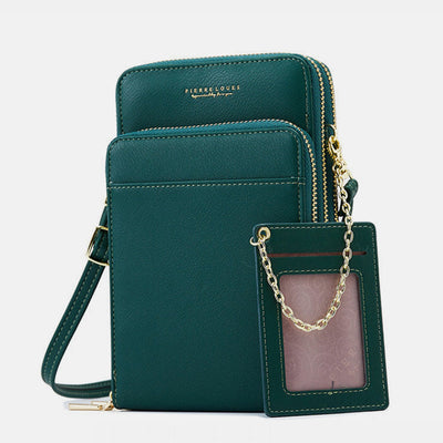 Multi-Layer Solid Casual Mini Crossbody Bag Phone Bag
