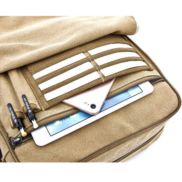 Multi-Slot Vintage Travel Crossbody Bag