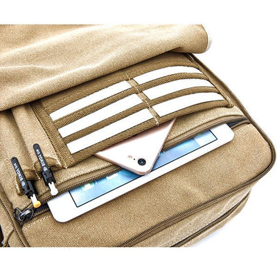 Multi-Slot Vintage Travel Crossbody Bag