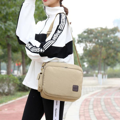 Multi-Slot Vintage Travel Crossbody Bag