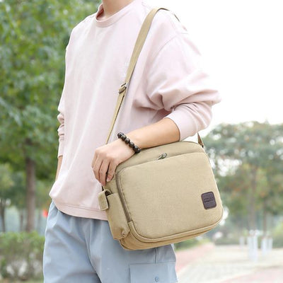 Multi-Slot Vintage Travel Crossbody Bag