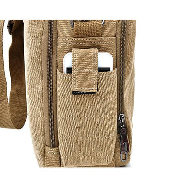 Multi-Slot Vintage Travel Crossbody Bag