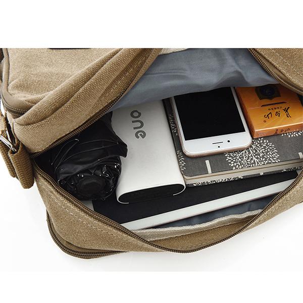 Multi-Slot Vintage Travel Crossbody Bag