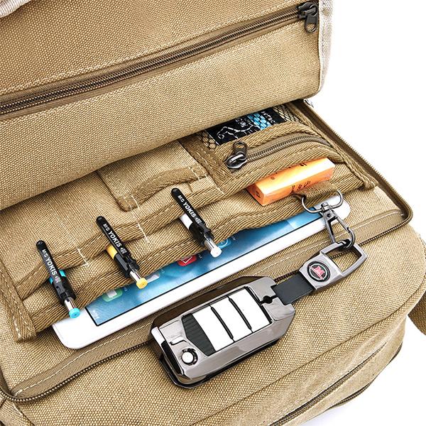 Multi-Slot Vintage Travel Crossbody Bag