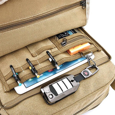 Multi-Slot Vintage Travel Crossbody Bag