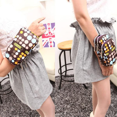 Multi-color Floral Printed Wrist Bag Phone Bag