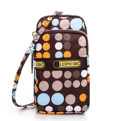 Multi-color Floral Printed Wrist Bag Phone Bag