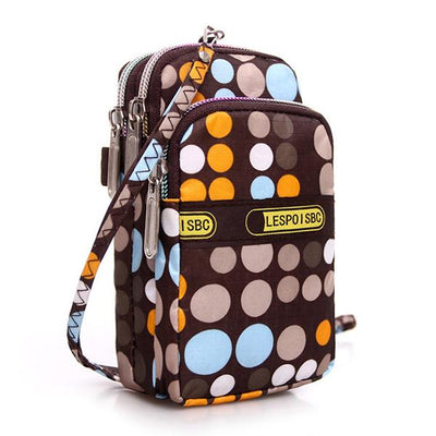 Multi-color Floral Printed Wrist Bag Phone Bag