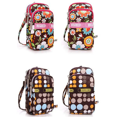 Multi-color Floral Printed Wrist Bag Phone Bag