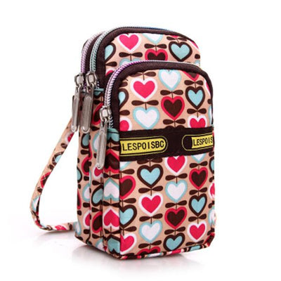 Multi-color Floral Printed Wrist Bag Phone Bag