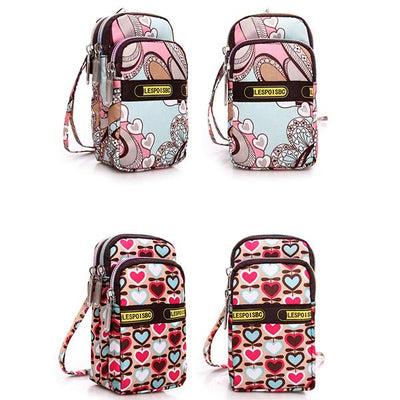 Multi-color Floral Printed Wrist Bag Phone Bag