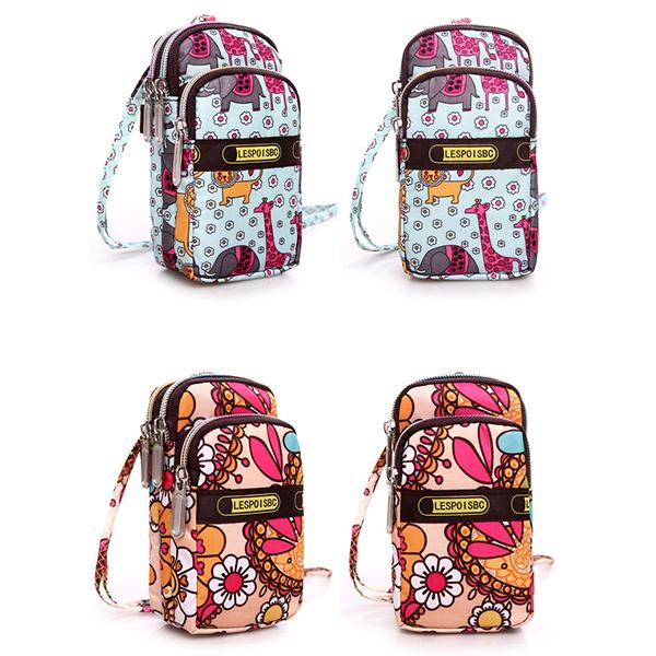 Multi-color Floral Printed Wrist Bag Phone Bag