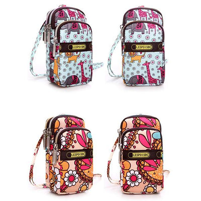 Multi-color Floral Printed Wrist Bag Phone Bag