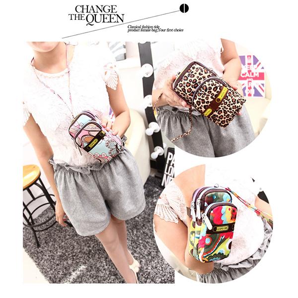 Multi-color Floral Printed Wrist Bag Phone Bag