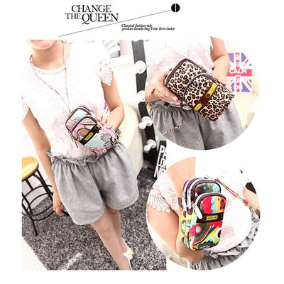 Multi-color Floral Printed Wrist Bag Phone Bag
