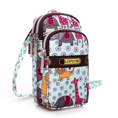 Multi-color Floral Printed Wrist Bag Phone Bag