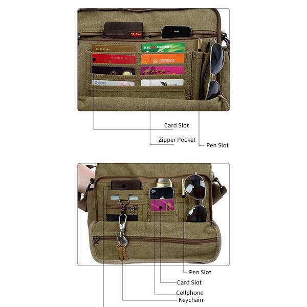 Multifunction Vintage Shoulder Bag Crossbody Bag