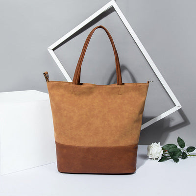 Large Capacity Soft Tote Handbag