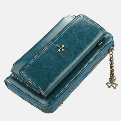 Multi-Compartment Large Capacity Vintage Crossbody Phone Purse