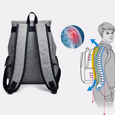 Unisex USB Charging Multifunctional Drawstring Backpack