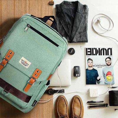 USB Charging Large Capacity School Backpack