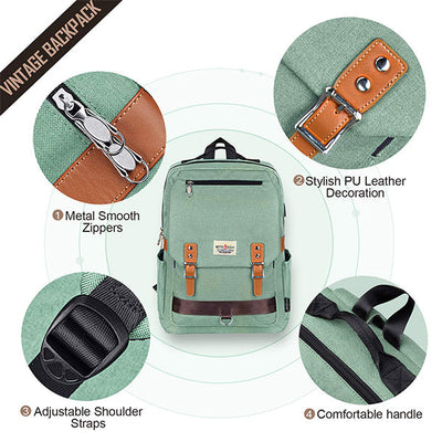USB Charging Large Capacity School Backpack
