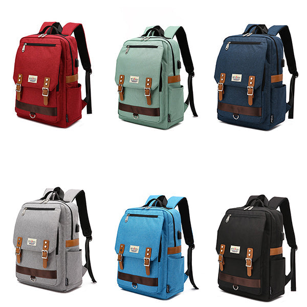 USB Charging Large Capacity School Backpack
