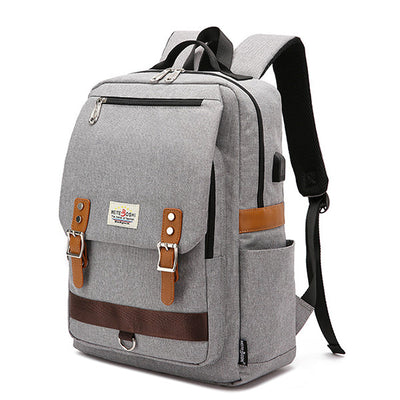USB Charging Large Capacity School Backpack