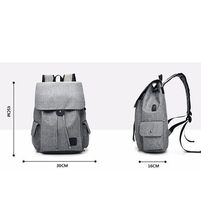 Unisex USB Charging Multifunctional Drawstring Backpack