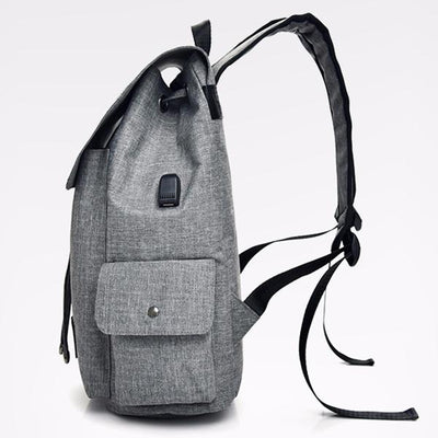 Unisex USB Charging Multifunctional Drawstring Backpack