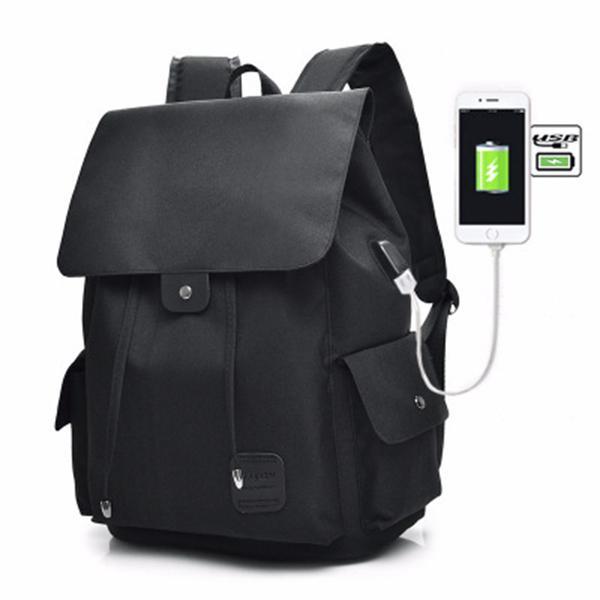 Unisex USB Charging Multifunctional Drawstring Backpack
