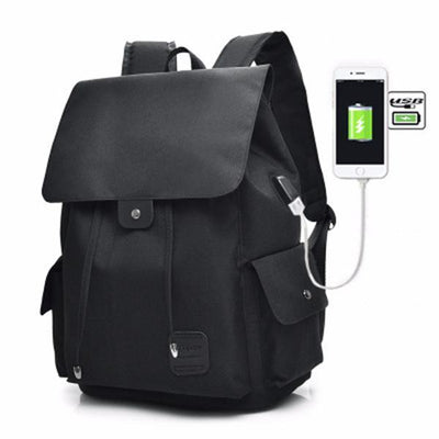 Unisex USB Charging Multifunctional Drawstring Backpack
