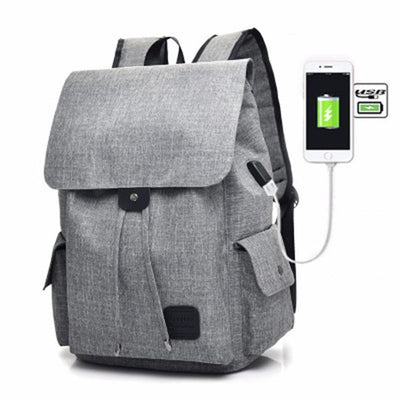 Unisex USB Charging Multifunctional Drawstring Backpack