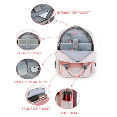 Waterproof College Vintage Travel Backpack