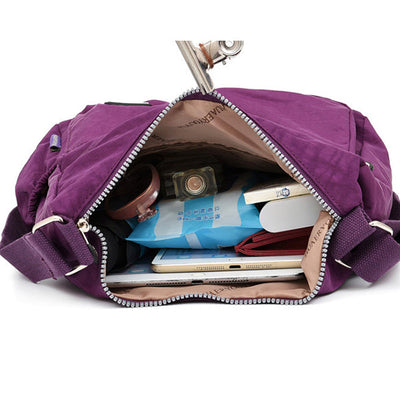 Women's Waterproof Solid Crossbody Bag