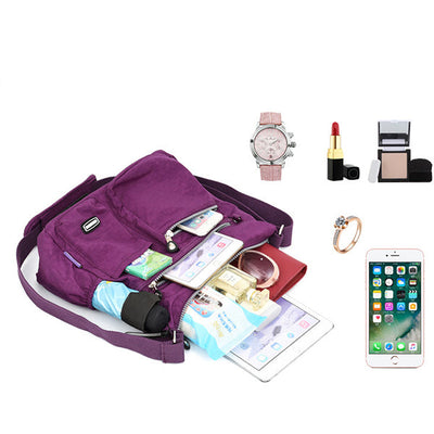 Women's Waterproof Solid Crossbody Bag