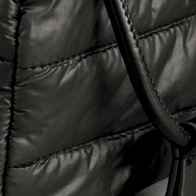 Puffer Drawstring Bucket Bag for Women Down Satchel Quilted Shoulder Bag