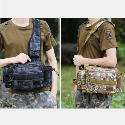 Multifunctional Large Capacity Waterproof Fishing Hiking Waist Bag Crossbody Bag