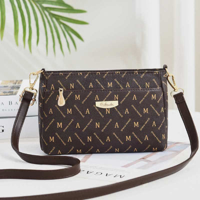 Women Crossbody PU Leather Classic Printing Handbag Satchel Shoulder Bag