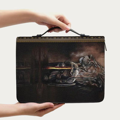 Bible Storage Bag For Daily Leather Devout Praying Design Handbag