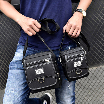 Casual Multi-Pocket Waterproof Messenger Bag