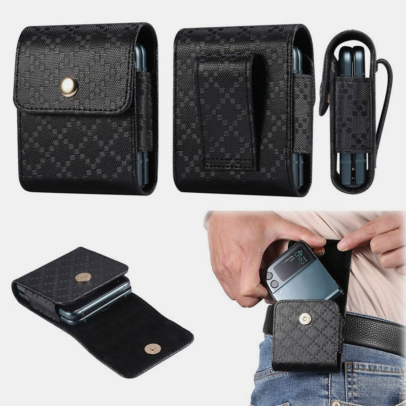 Mini PU Waist Bag EDC Pouch for Samsung Z Flip 3 Moto Razr