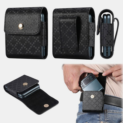 Mini PU Waist Bag EDC Pouch for Samsung Z Flip 3 Moto Razr