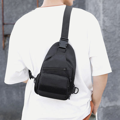 Sling Bag For Men Canvas Casual Sports Large Chest Bag