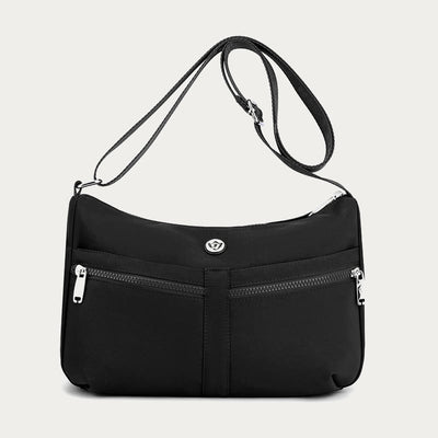 Solid Crossbody Bag For School Travel Simple Nylon Bag Purse