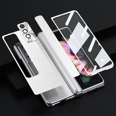 Phone Case For Z Fold 4 Magnetic Hinge Folding Protective Case