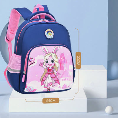 Backpack For Kids Cartoon Character Printing Lightweight Oxford Schoolbag