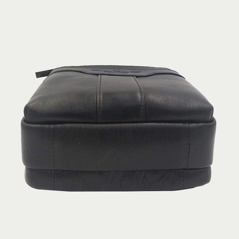 Messenger Bag For Men Three Styles Pockets Leather Crossbody Bag